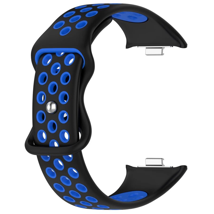 Спортивный ремешок для Apple Watch синий/черный