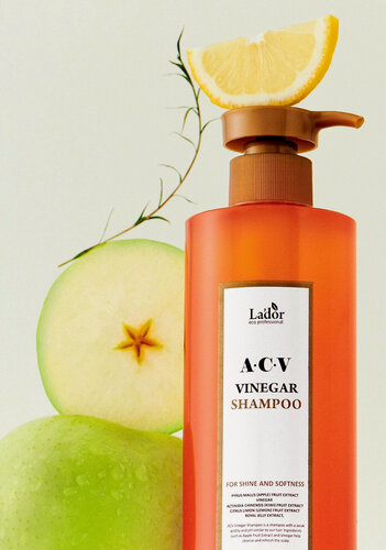 Изображение товара Шампунь для сияния волос с яблочным уксусом Lador ACV Vinegar Shampoo, 430 мл