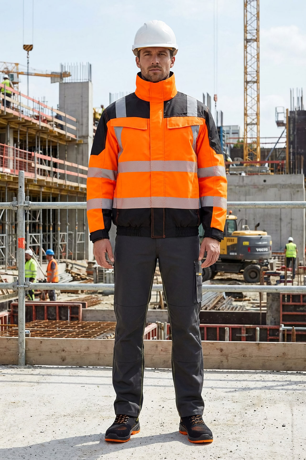 Куртка юнионворквеар Хай-Вис (UNIONWORKWEAR Hi-Vis) Визибл рабочая сигнальная демисезонная