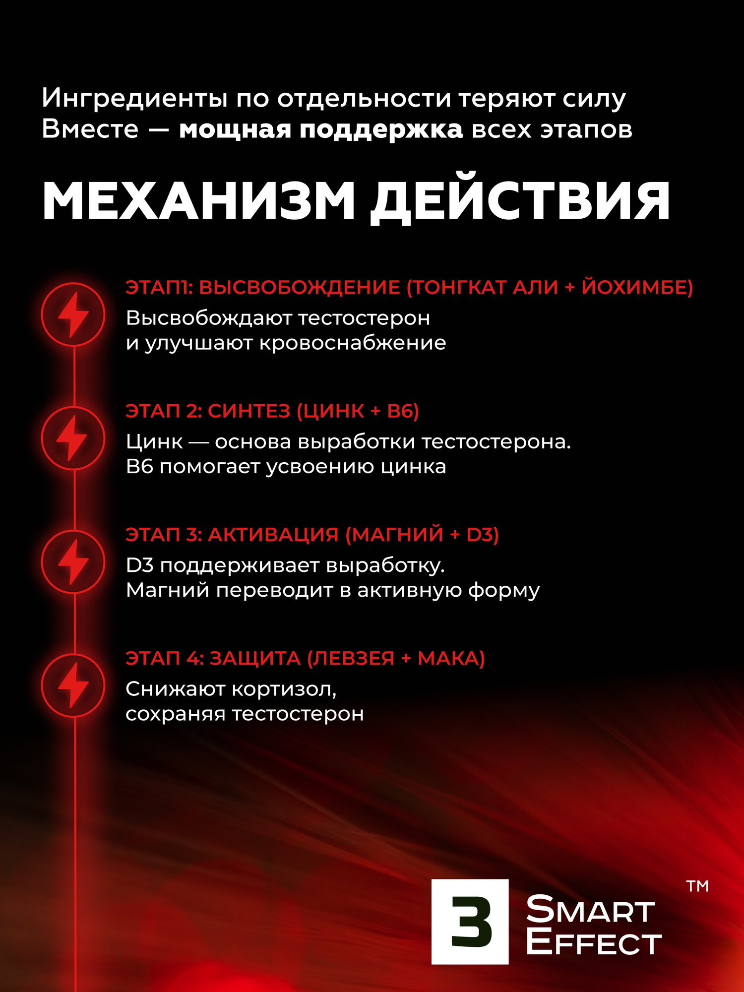 Тестостерон для мужчин / Бустер тестостерона / Витамины для мужчин, 3_SmartEffect, 90 капсул, 3_SmartEffect — фото 10