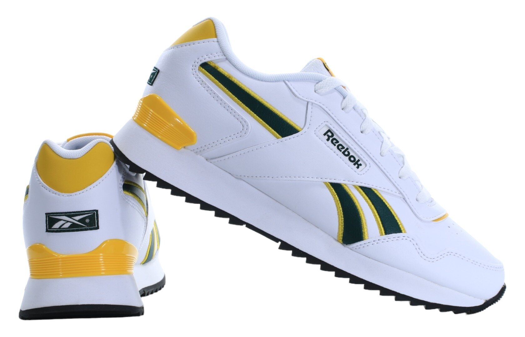 Кроссовки Reebok Glide Ripple Clip, размер 10 US, белый/золотой/зеленый — фото 1