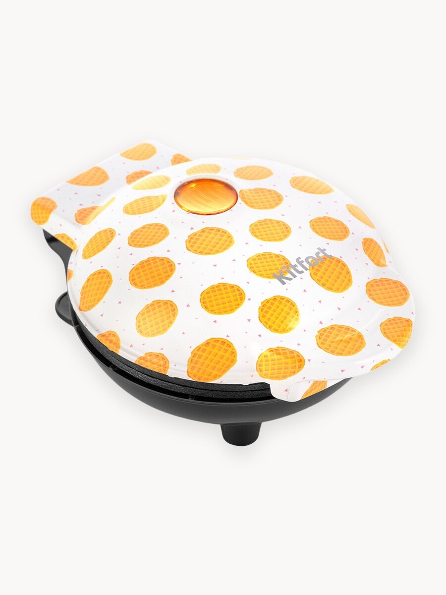 Вафельница Kitfort КТ-1684-2 бело-желтый