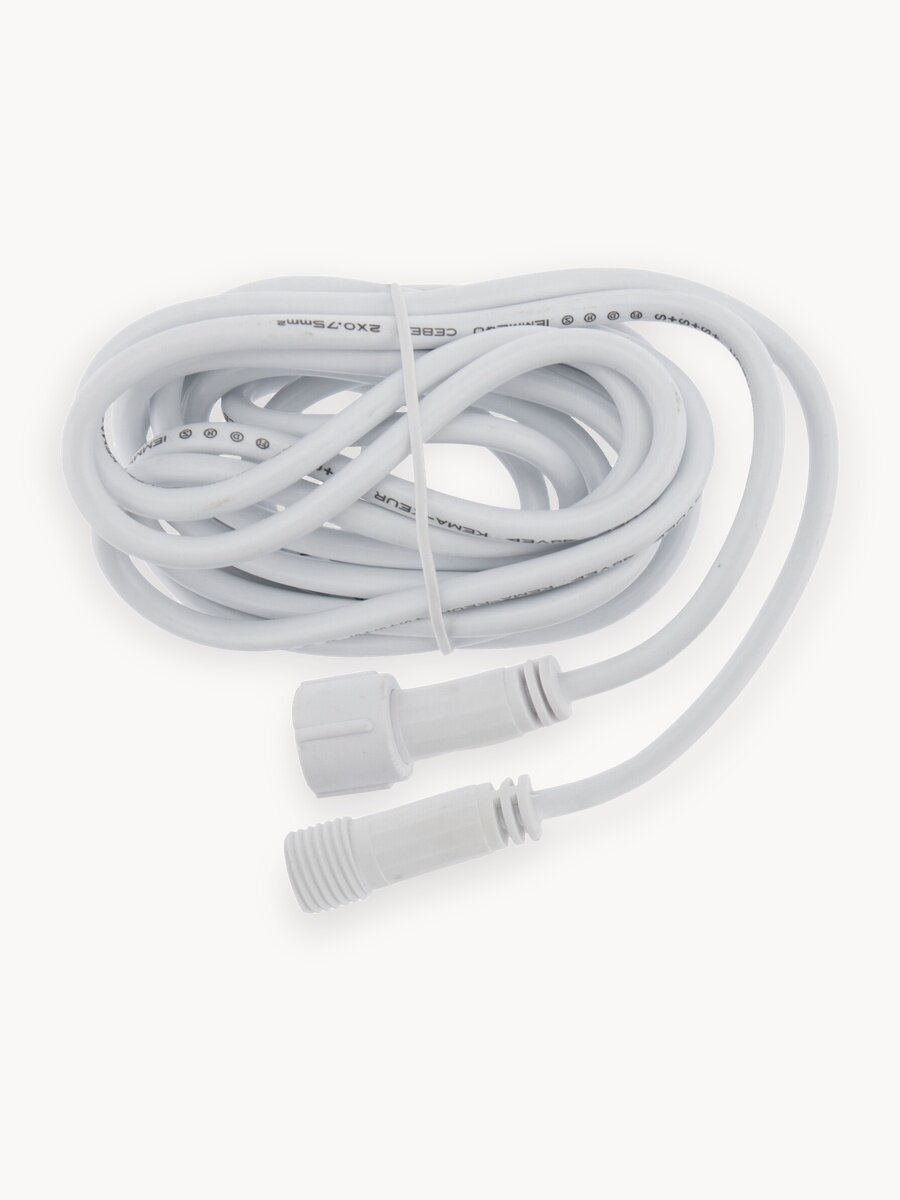 Удлинитель NEON-NIGHT, для уличных гирлянд, морозостойкий, водонепроницаемый, белый, 3м