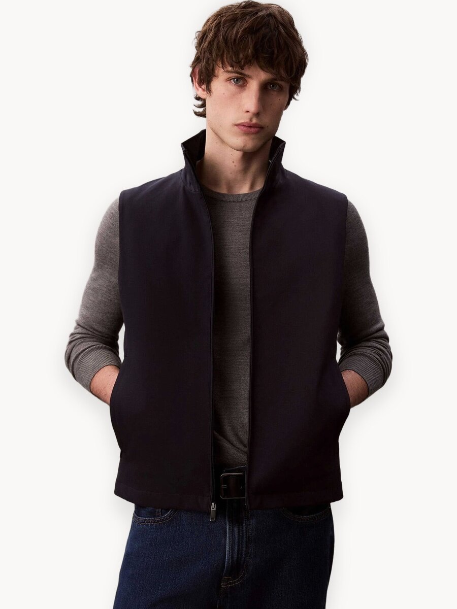 Жилет CALVIN KLEIN, размер  L, темно-синий