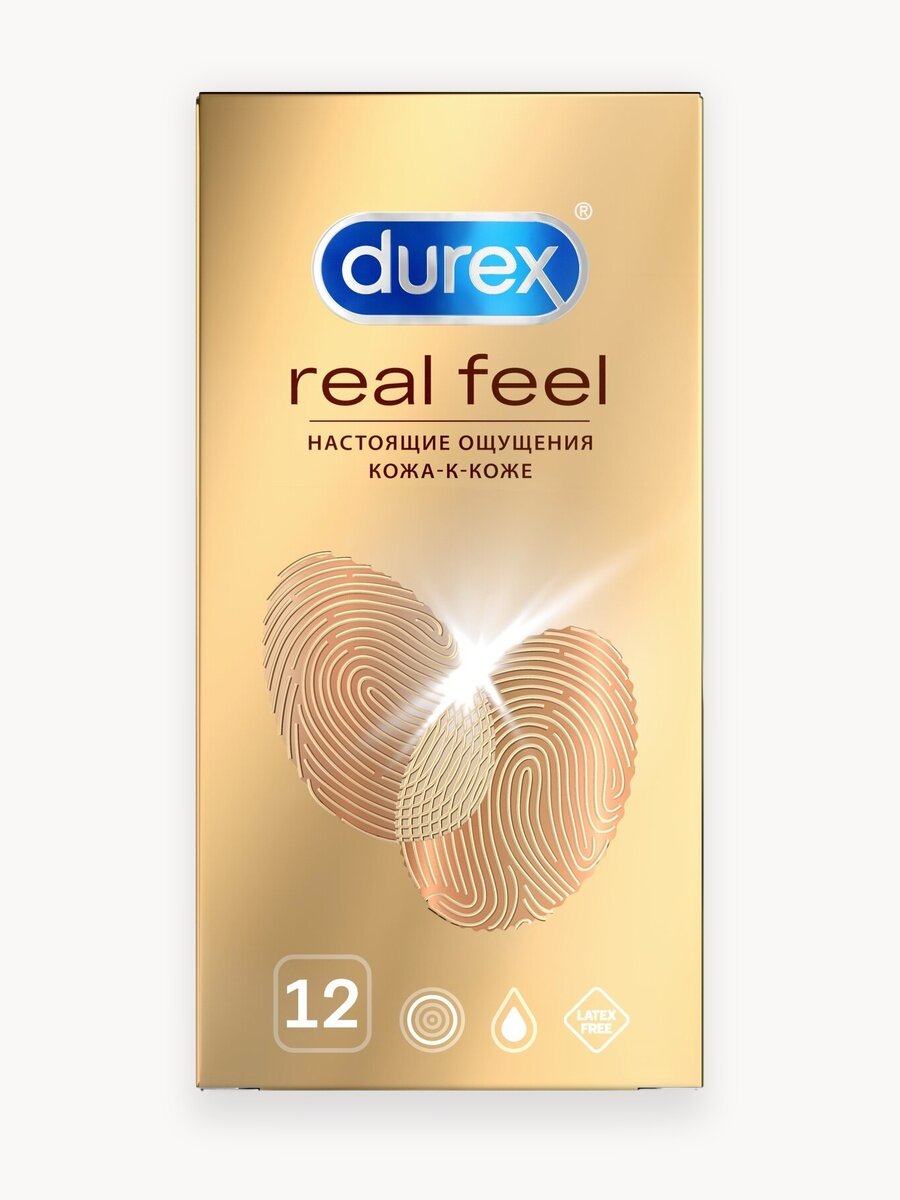 Презервативы Durex RealFeel для естественных ощущений, 12 шт.
