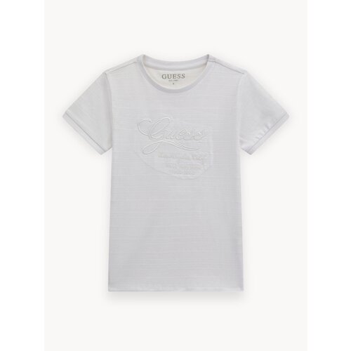 фото Футболка guess jacquard jersey ss t-shirt, размер 8 лет, белый
