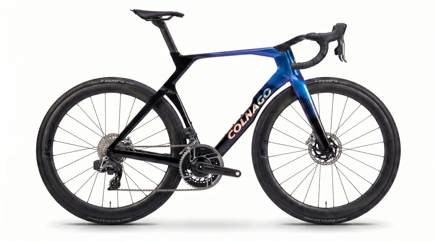 Велосипед Colnago Y1Rs Red E1 eTap AXS PM Vision SC45, рама S (155-165 см), черный-фиолетовый