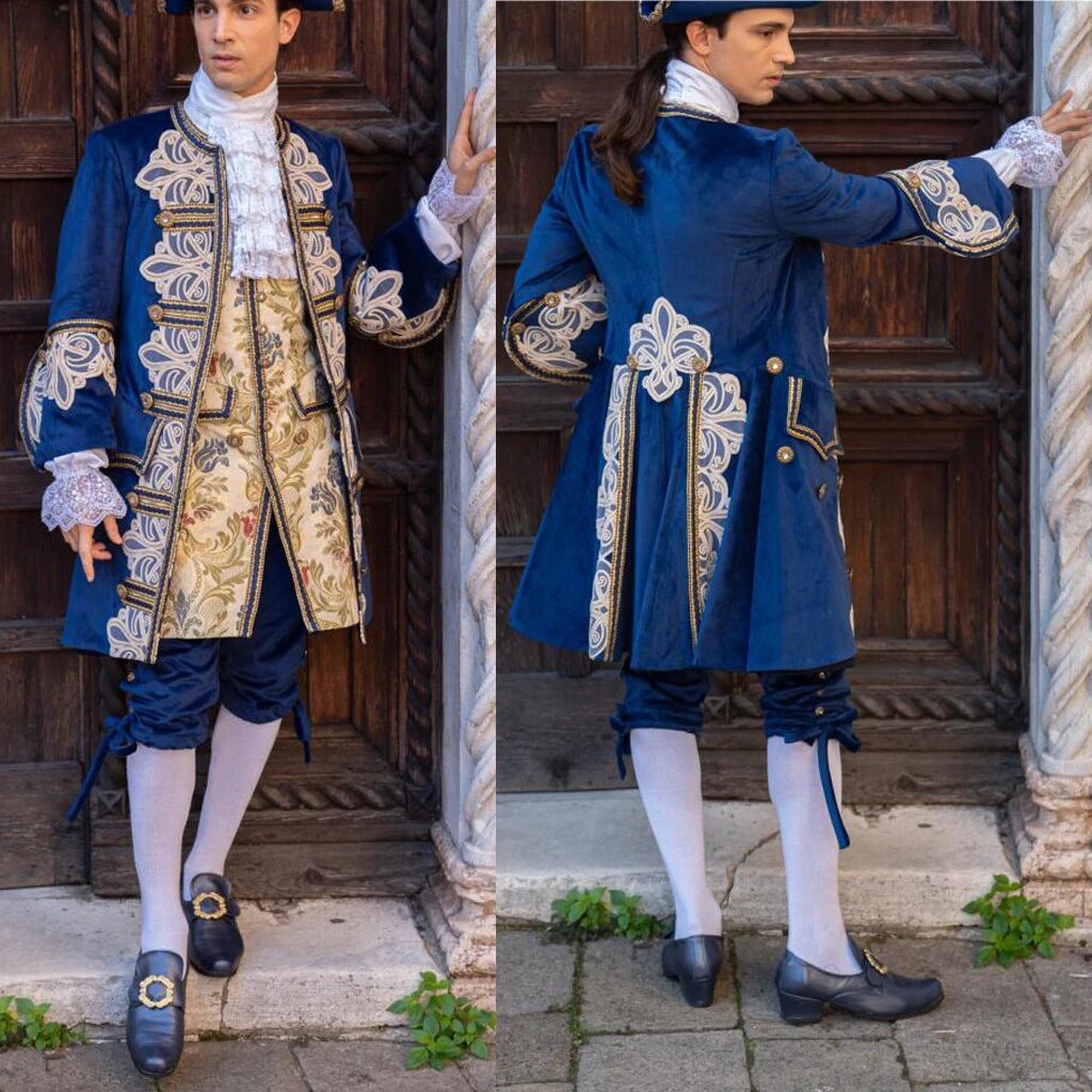 Мужской костюм рококо 17 18-го века, бальное платье Рококо, костюм Викторианского Королевского принца в стиле барокко, наряды, костюм на Хэллоуин, XXL
