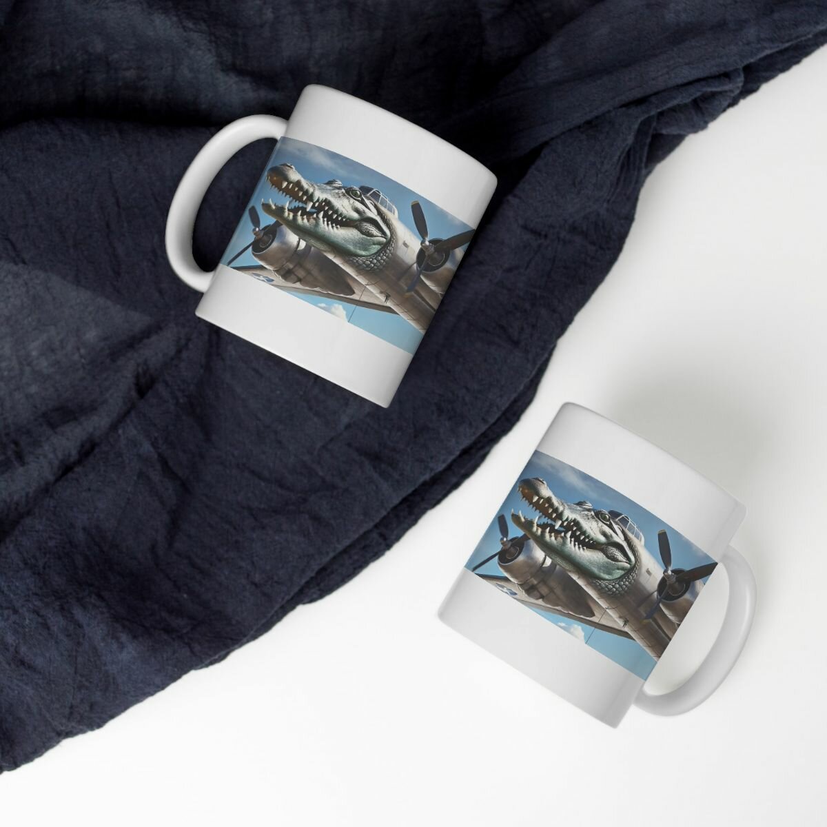 Кружка с принтом "Бомбардиро крокодило", 330 мл — фото 1