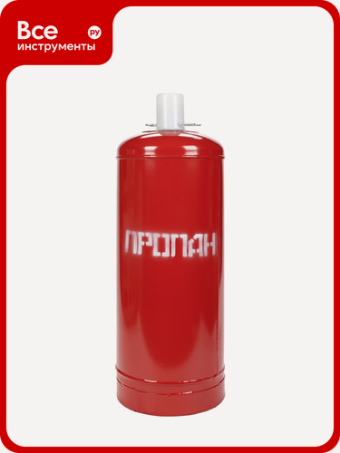 Изображение товара Баллон пропан 50 л Спец СВ-БАЛЛОН50ВБКН, стальной, с предохранительным клапаном и пластиковым колпаком для газоснабжения