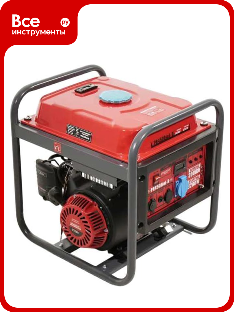 Генератор бензиновый инверторный POWERAC 3.0 кВт, 230В, 50Гц, 4-тактный PR4500ioL-B