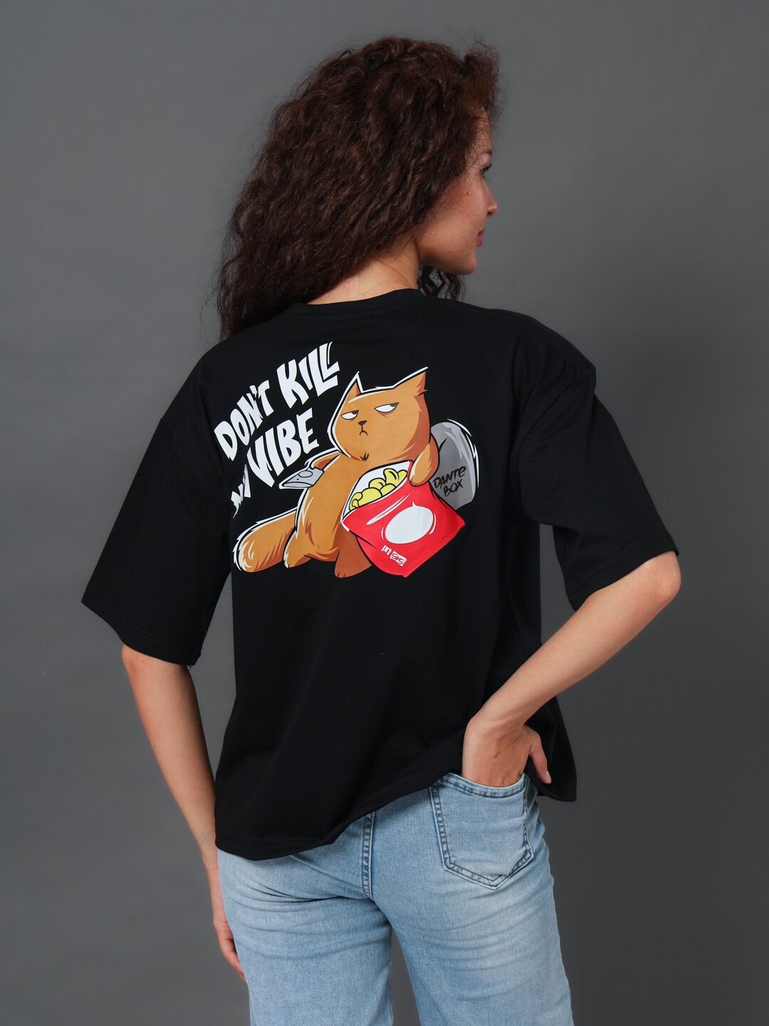 Футболка футболка, 1 шт., размер 56, черный — фото 1