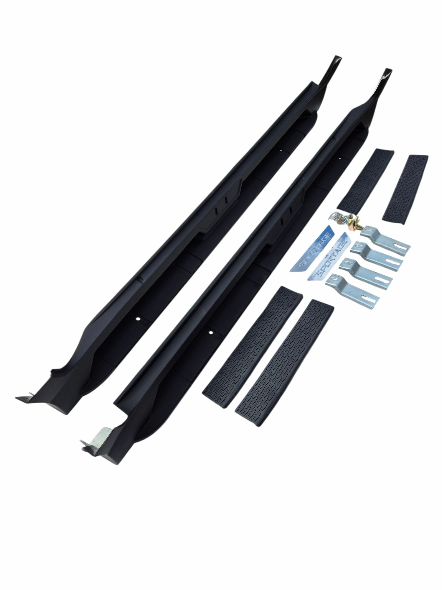 Штатные пороги площадки для Kia Sportage 3 2010-2016 с креплениями