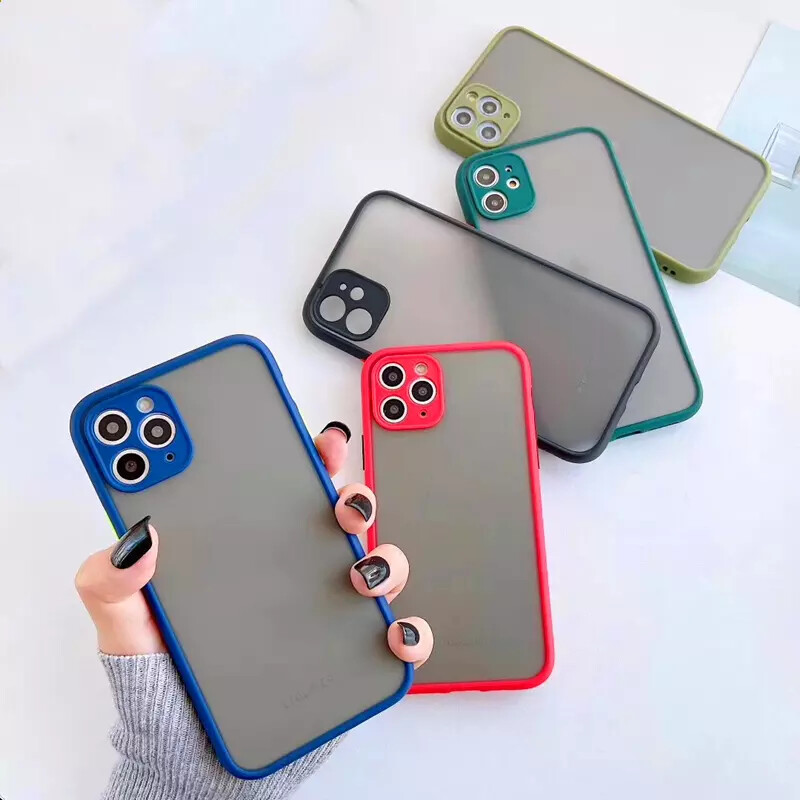 Противоударный матовый прозрачный жесткий чехол для объектива для iPhone 11 Pro