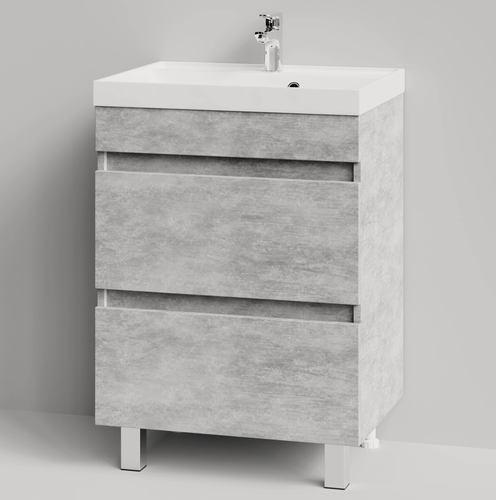 Изображение товара Тумба с раковиной Бест 60 напольный, Горный камень