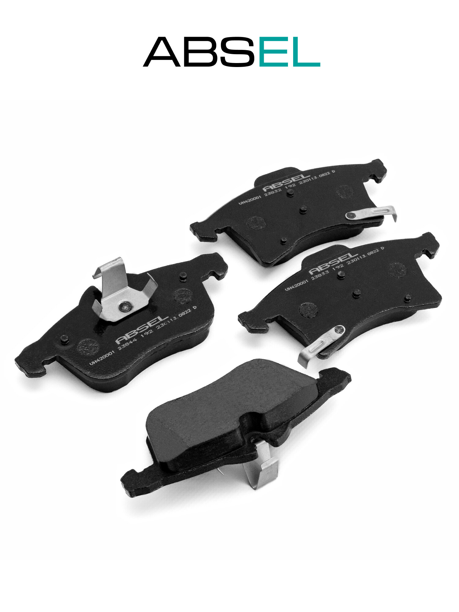ABSEL Колодки тормозные передние VH420001 для OPEL ZAFIRA / ZAFIRA FAMILY B 2005-2019, ASTRA H 2004-2014, ASTRA H GTC 2005-2010, MERIVA A 2003-2010, ZAFIRA A 1999-2005; CHEVROLET — фото 1