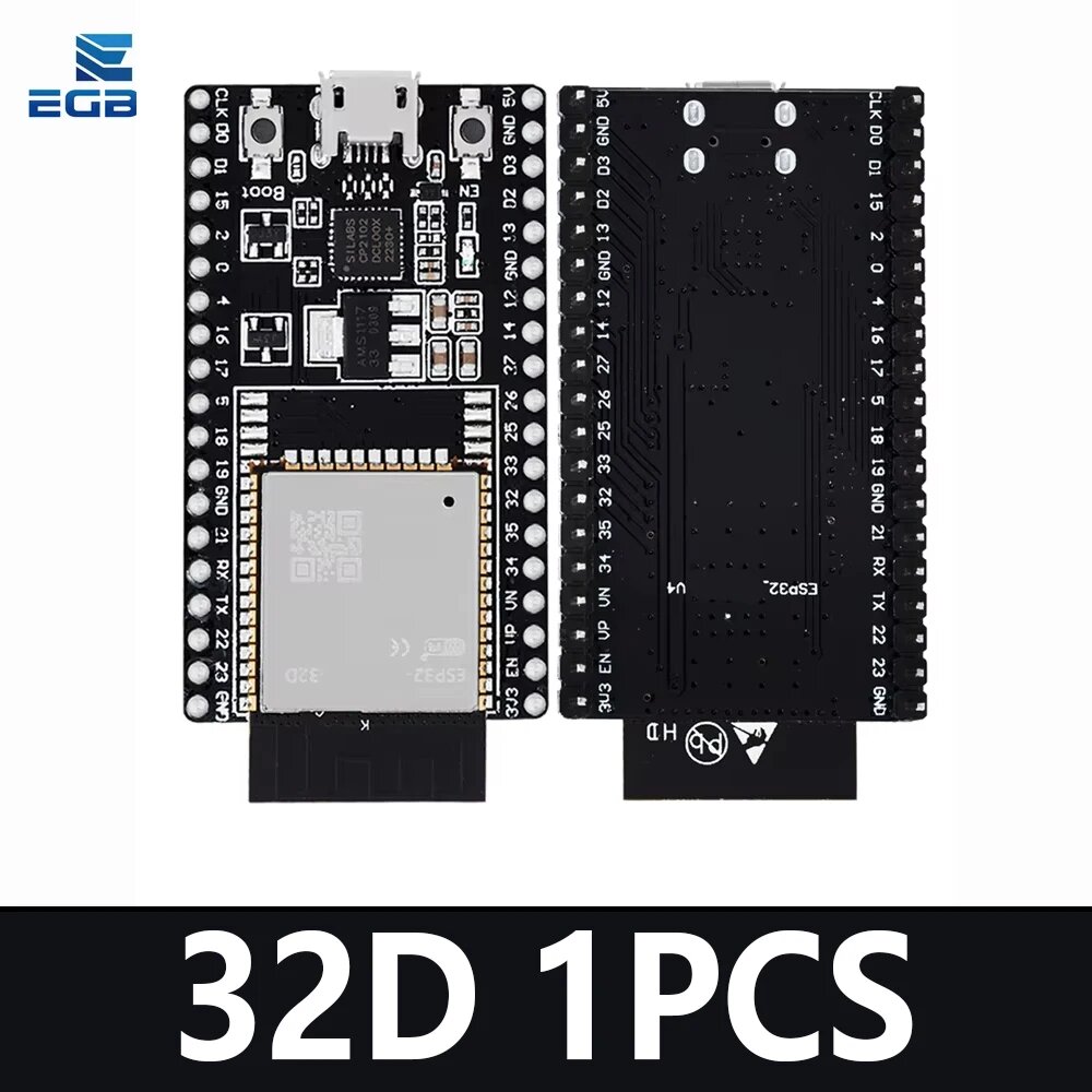 Основная плата EGBO ESP32-D Плата разработки ESP32 ESP32-W-32D ESP32-W-32U для Arduino, ESP32-W-32D