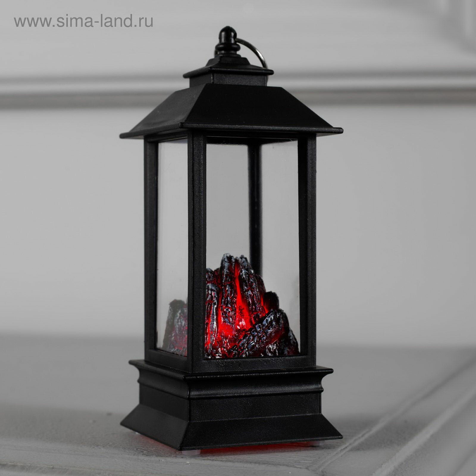 Светодиодная фигура "Камин" 5 x 13 x 5 см, пластик, батарейки AG13х3
