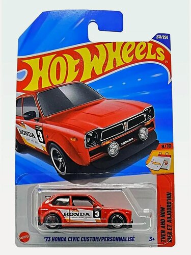 Изображение товара JBB42 Hot Wheels машинка металлическая игрушка коллекционная масштабная модель 73 Honda Civic Custom Кейс 2025