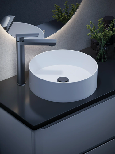 Изображение товара Смеситель для раковины высокий ESKO Lagos Gun Metal, арт. LG25GM