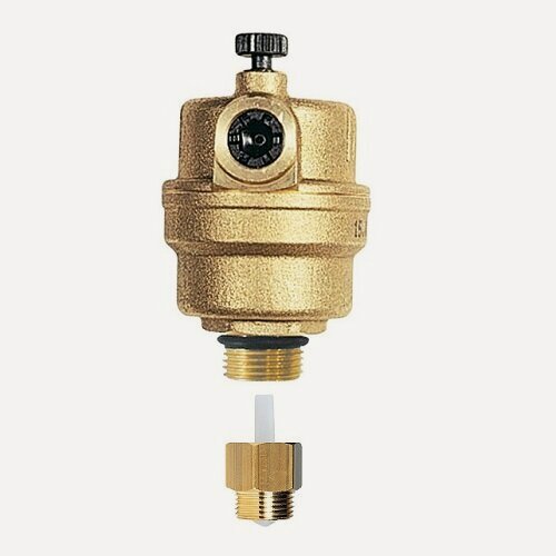 Изображение товара Воздухоотводчик автоматический WATTS MKVR - 1/2" (PN10, 110°C, воздухоотвод вверх, обратный клапан)