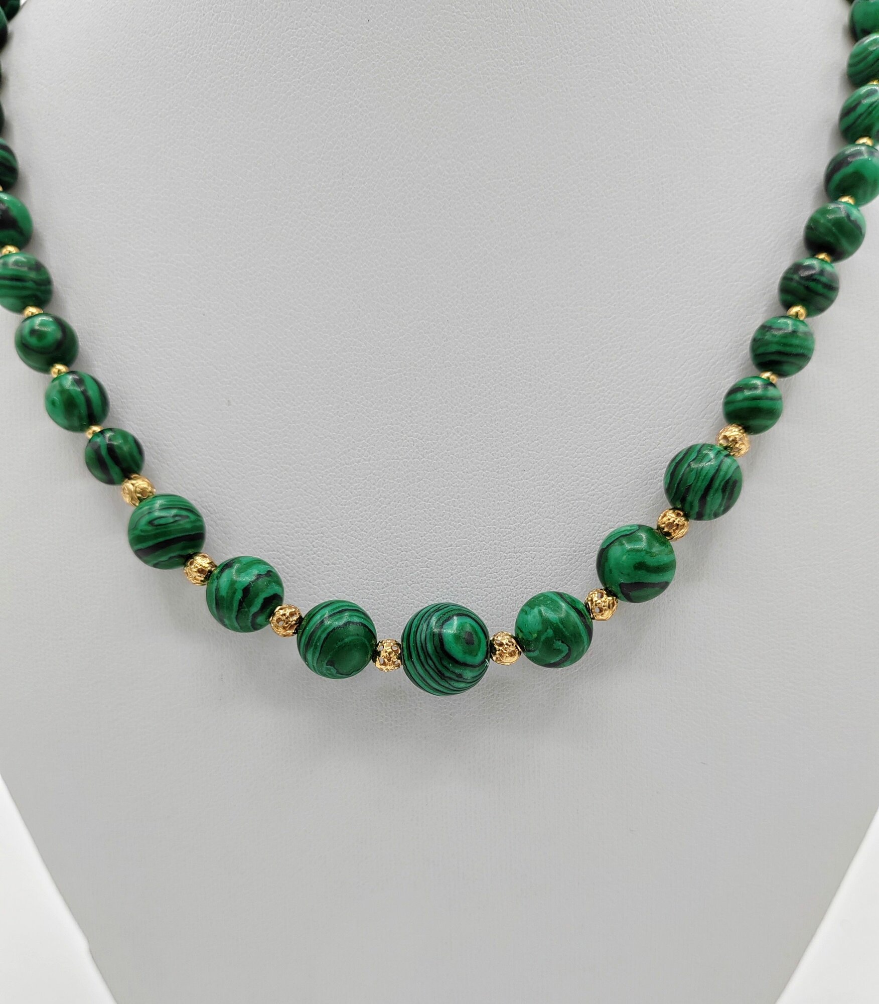 Колье Apsara, длина 47 см, черный, зеленый — фото 1