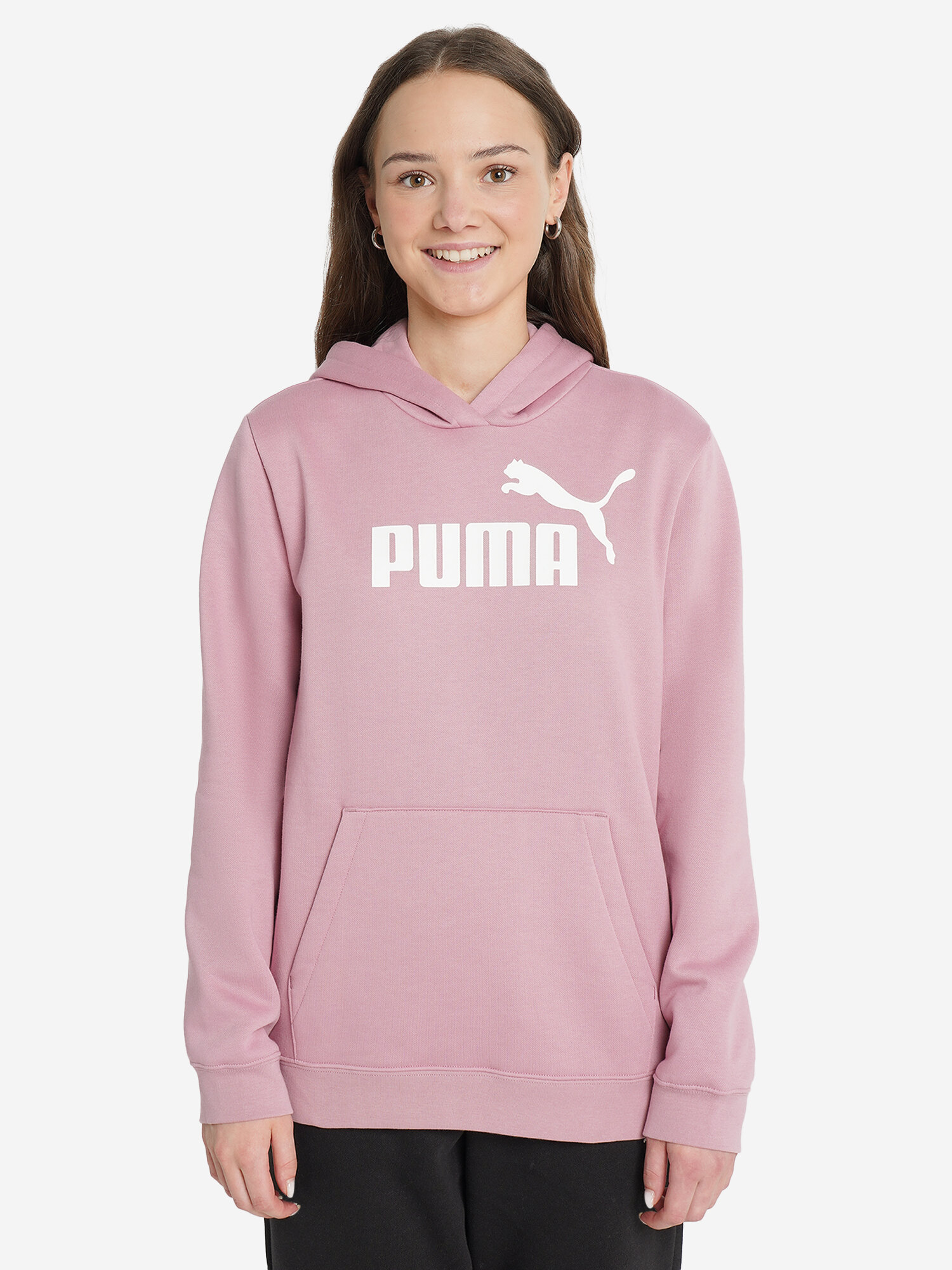 Худи PUMA, размер 164, розовый — фото 1