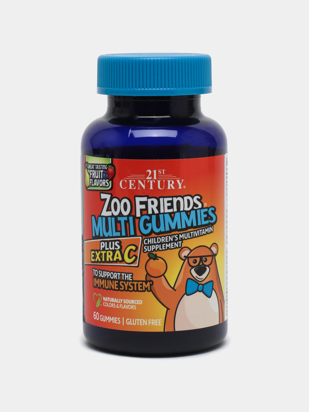 Жевательные мармеладки Zoo Friends 21st Century "Мультивитамины", 60шт.