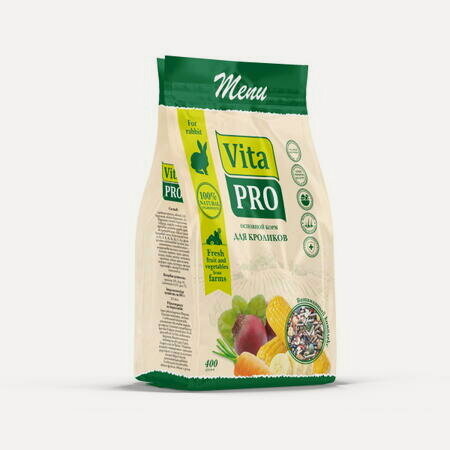 Изображение товара VITA PRO 400 г основной корм для кроликов 1х18