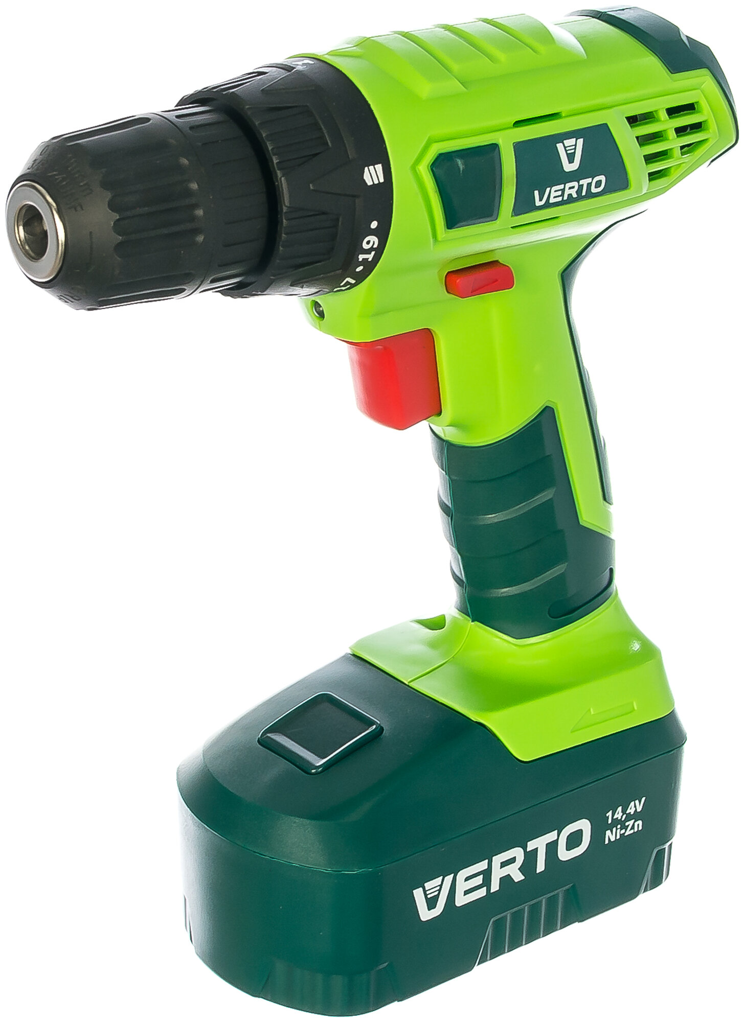 Verto Дрель-шуруповерт аккумуляторная 2 x 14.4В Ni-Zn/1.5Aч чемоданчик 50G185
