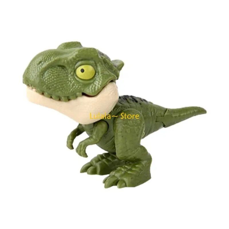 Игрушечный динозавр кусака Finger green tyrannosaurus