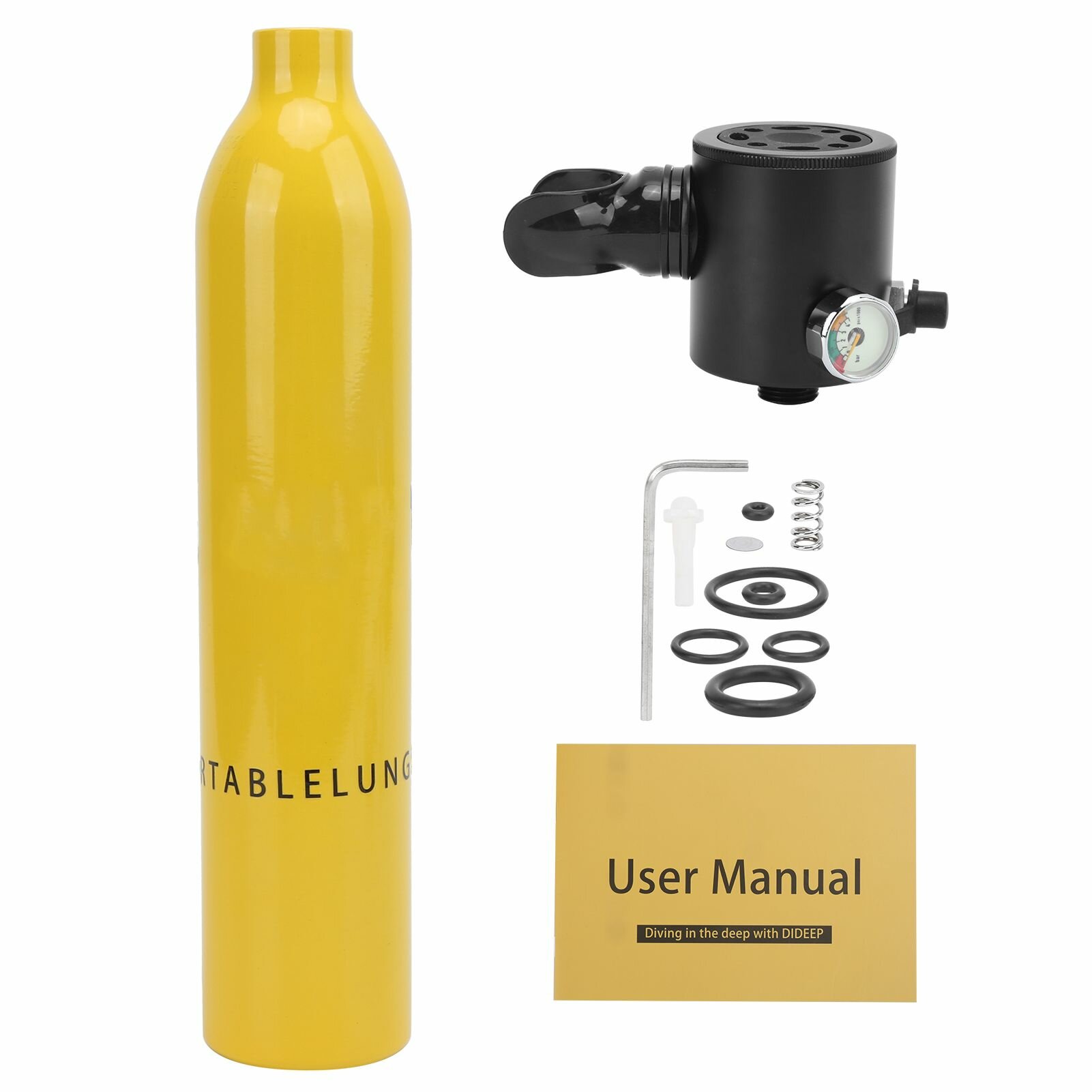 Баллон DIDEEP 05 л с регулятором для дайвинга