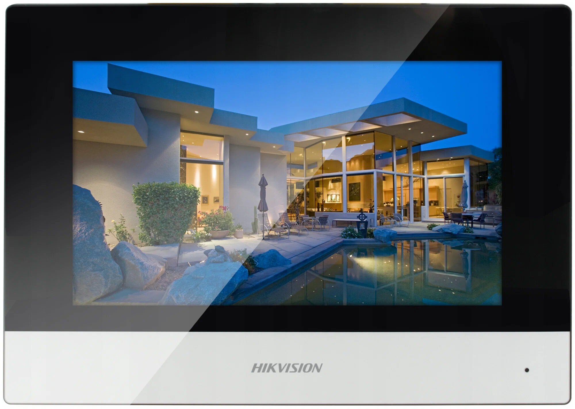 IP домофон Hikvision DS-KIS603-P, Wi-Fi, сенсорное управление, цвет черно-серый — фото 1