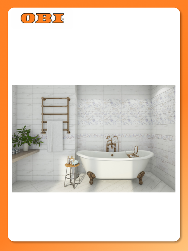 Плитка Global Tile San Remo GT12VG настенная белая 50x25 см
