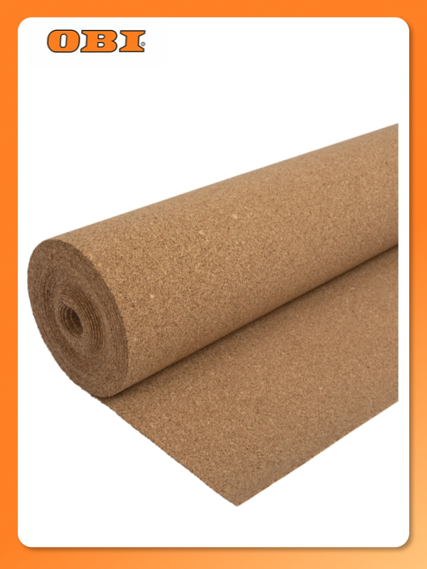 Подложка под напольные покрытия GO4CORK NATURE пробка 3 мм рулонная 10кв. м.