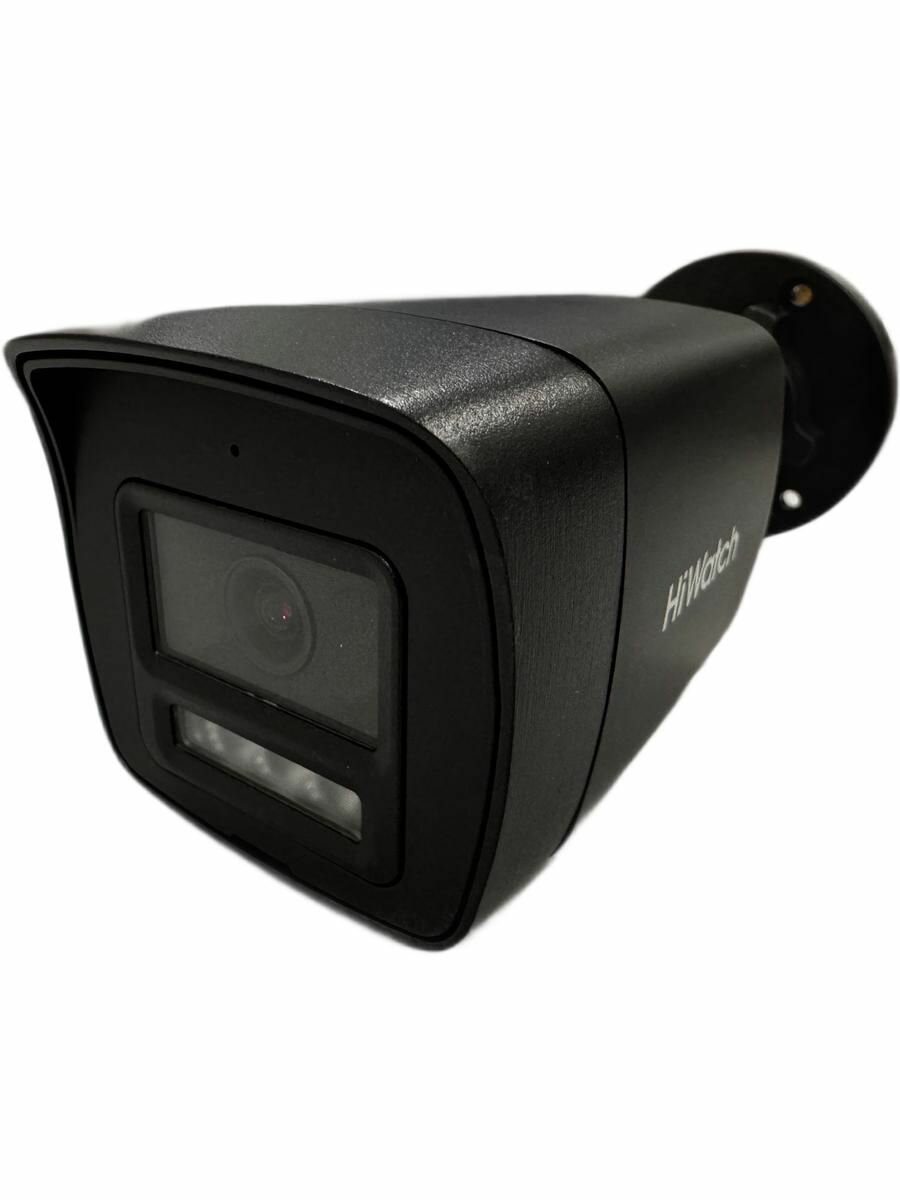 Видеокамера IP Hiwatch DS-I450L(D)(BLACK) (2.8mm) + монтажная коробка Cadron