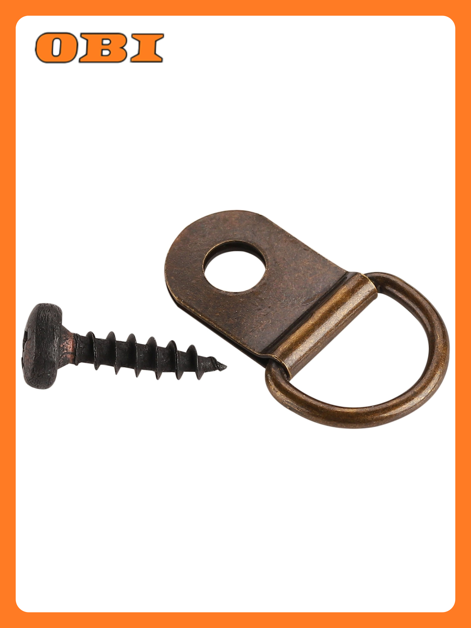 Петля-подвес Европартнер D-образная для картин и фоторамок сталь 4 шт