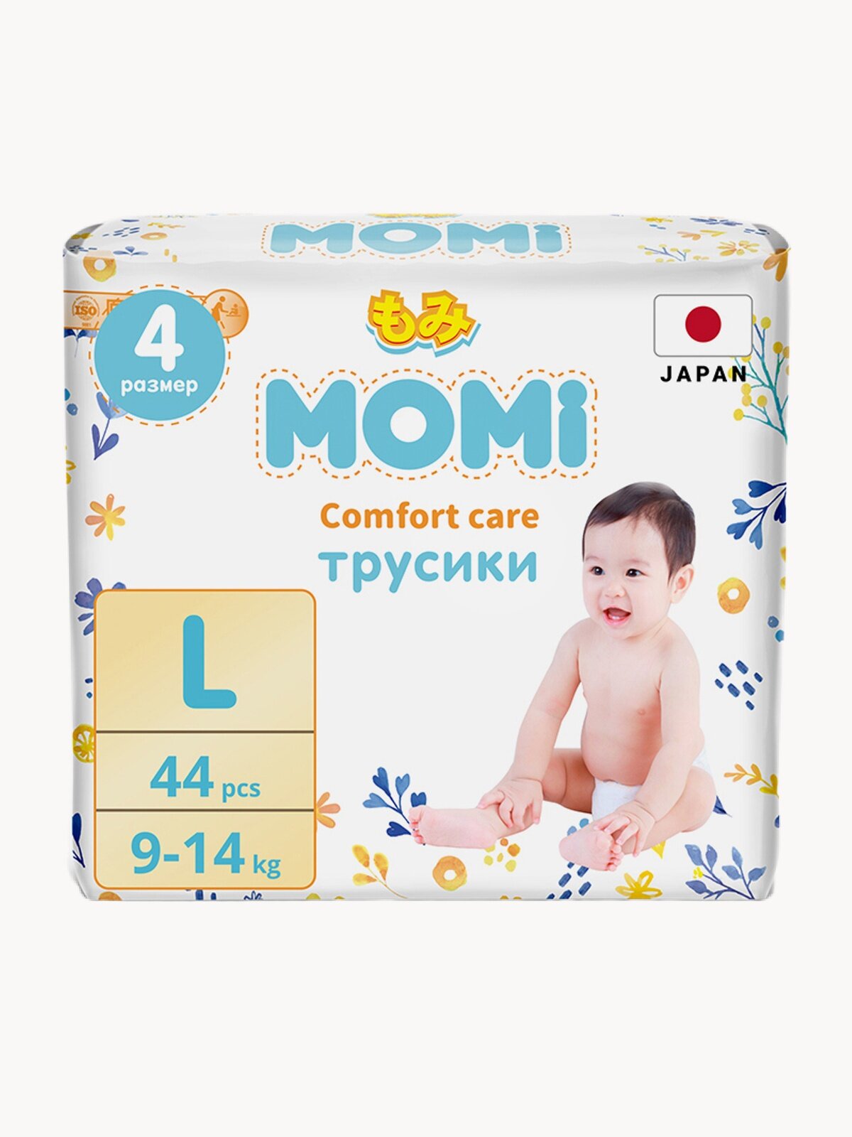 Подгузники-трусики Momi Comfort Care L (9-14 кг) GIGA, 70 шт