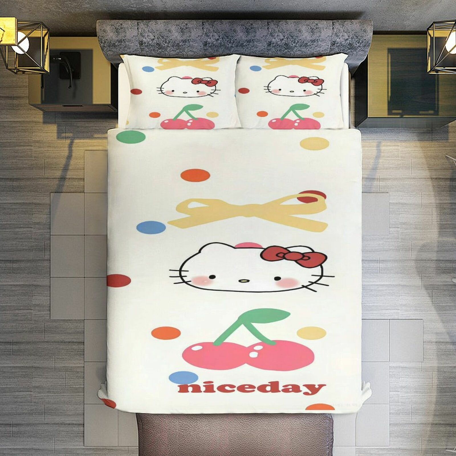 SANRIO Комплект постельного белья, Микрофибра, Односпальный