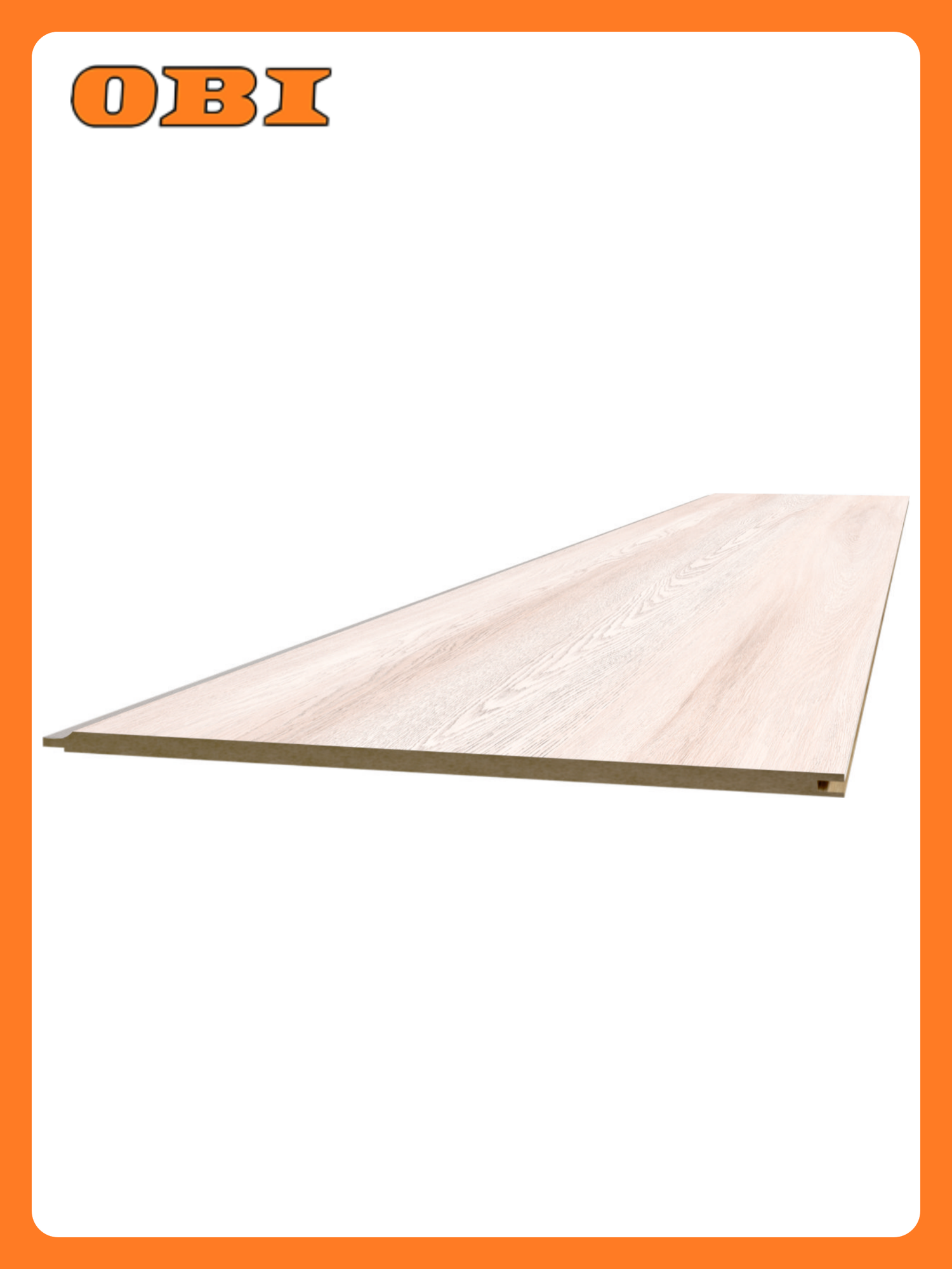 Панель МДФ Classic Stella Light 2700x200x6 мм матовая гладкая однотонная цвет ясень айвори