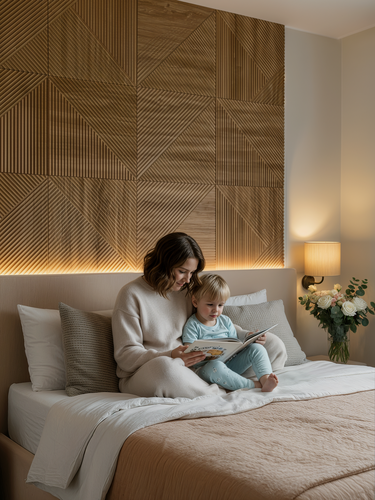 Изображение товара Стеновые панели квик клик, МДФ, 50х50 см, толщина 8 мм, 4 шт