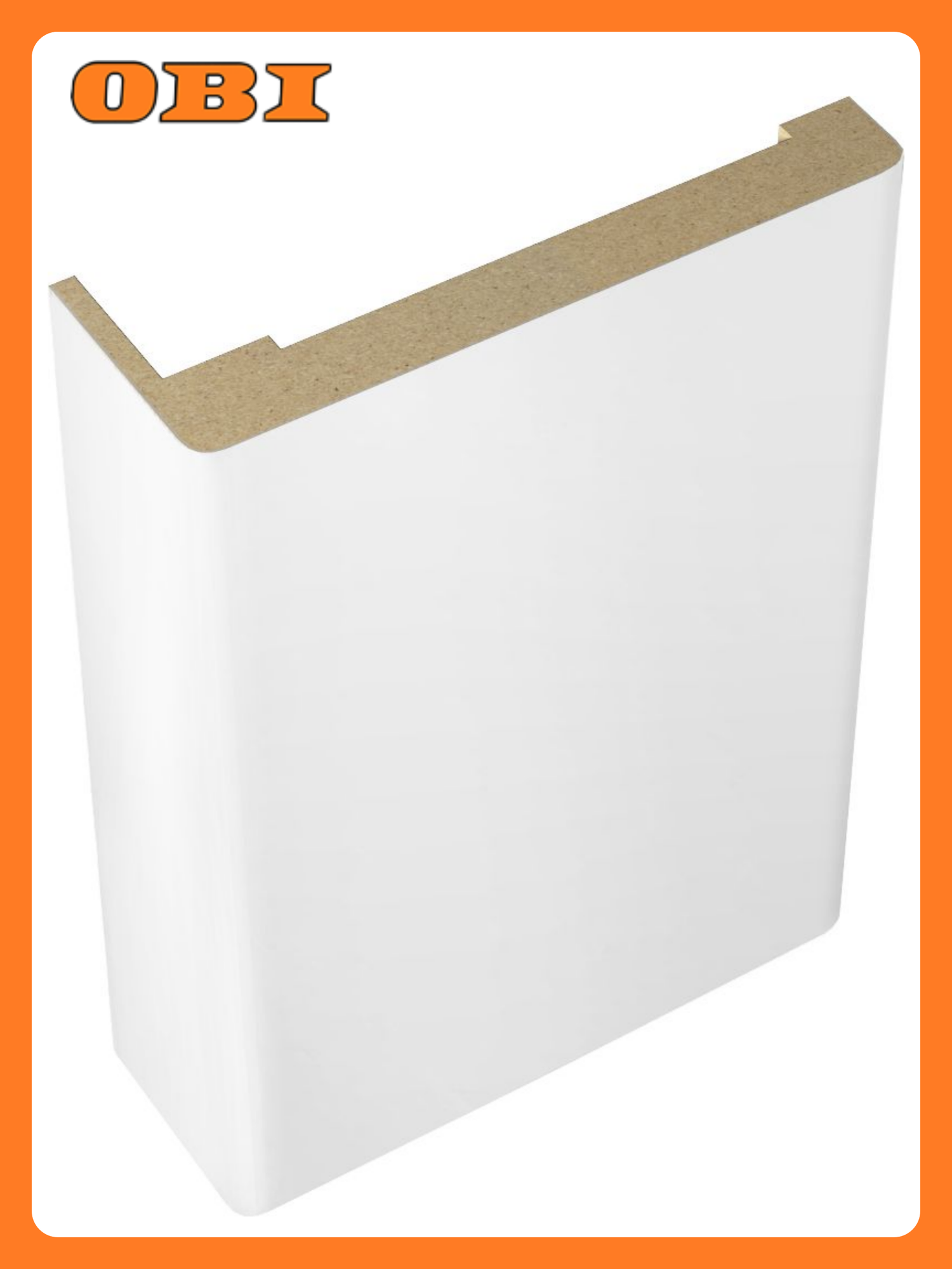 Телескопический наличник VellDoris Юта МДФ ПВХ белый 70x2200мм