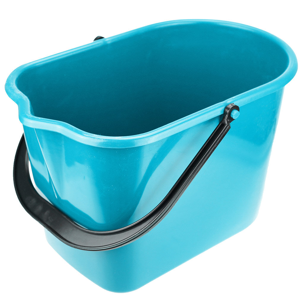 Ведро пластмассовое Домашняя Мода “Садовник”, 10 л, прямоугольное, бирюзового цвета (1158-00)