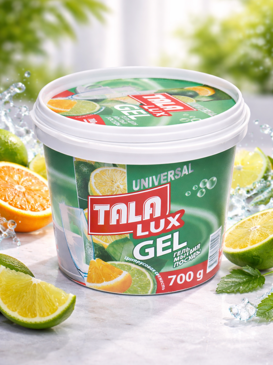 Гель для мытья посуды TALA LUX 700 г легко справляется с жиром и оставляет посуду идеально чистой.