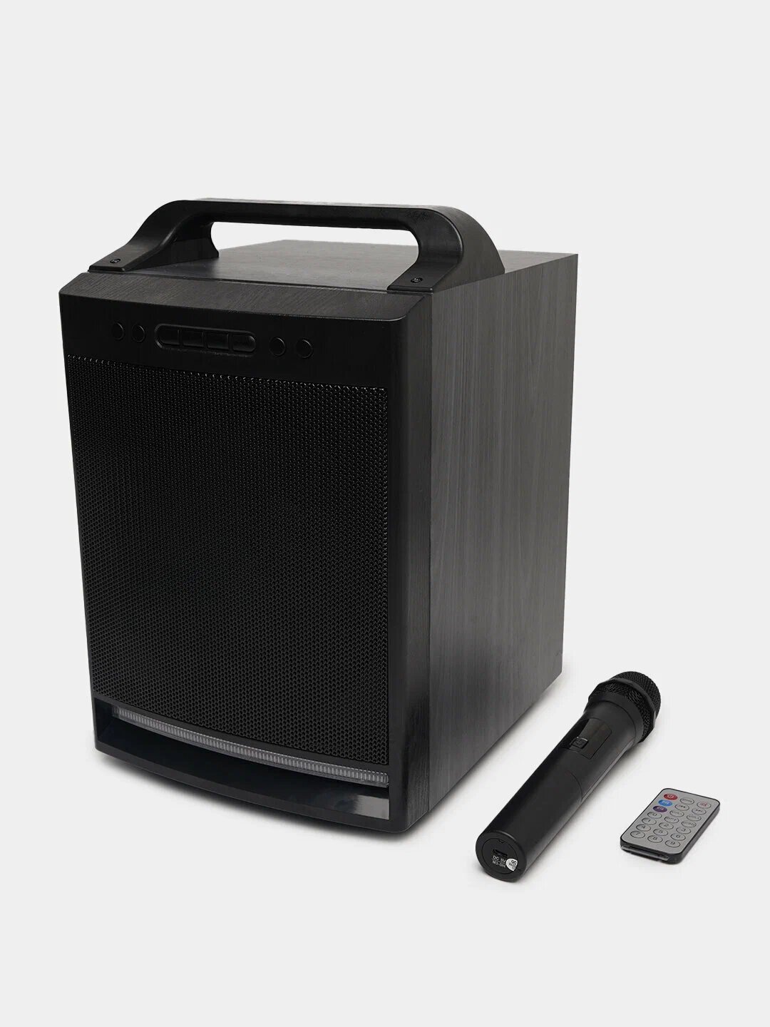 Портативная HiFi колонка 18000 Вт с мощным басом и RGB подсветкой черная