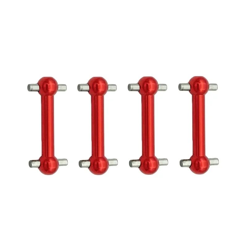 Металлические приводные валы CVD, 4 шт, для Tamiya TT01 TT02 Красный, Red