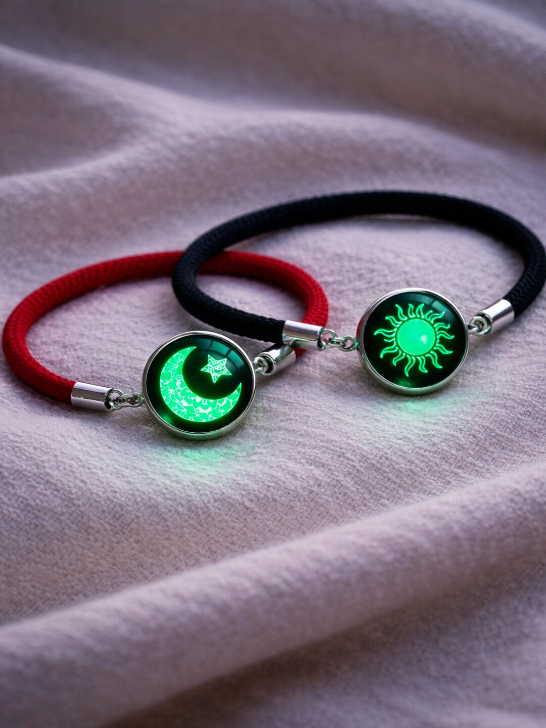 Браслет-бэнгл, 2 шт., размер one size, black — фото 1