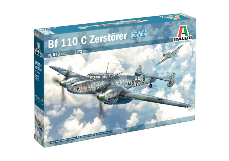 Истребитель Bf 110C Zerstorer (1/72) 0049 Italeri