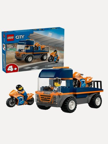 Изображение товара 60491 Пластиковый Конструктор Lego City 60491 Motorcycle Transporter Транспортер для мотоцикла