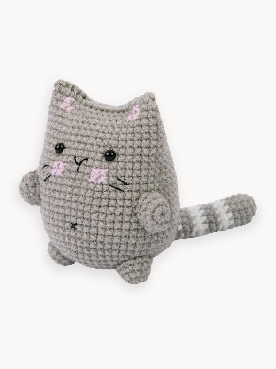 Набор для вязания крючком игрушки "Miadolla" AMG-0101 Забавный котик